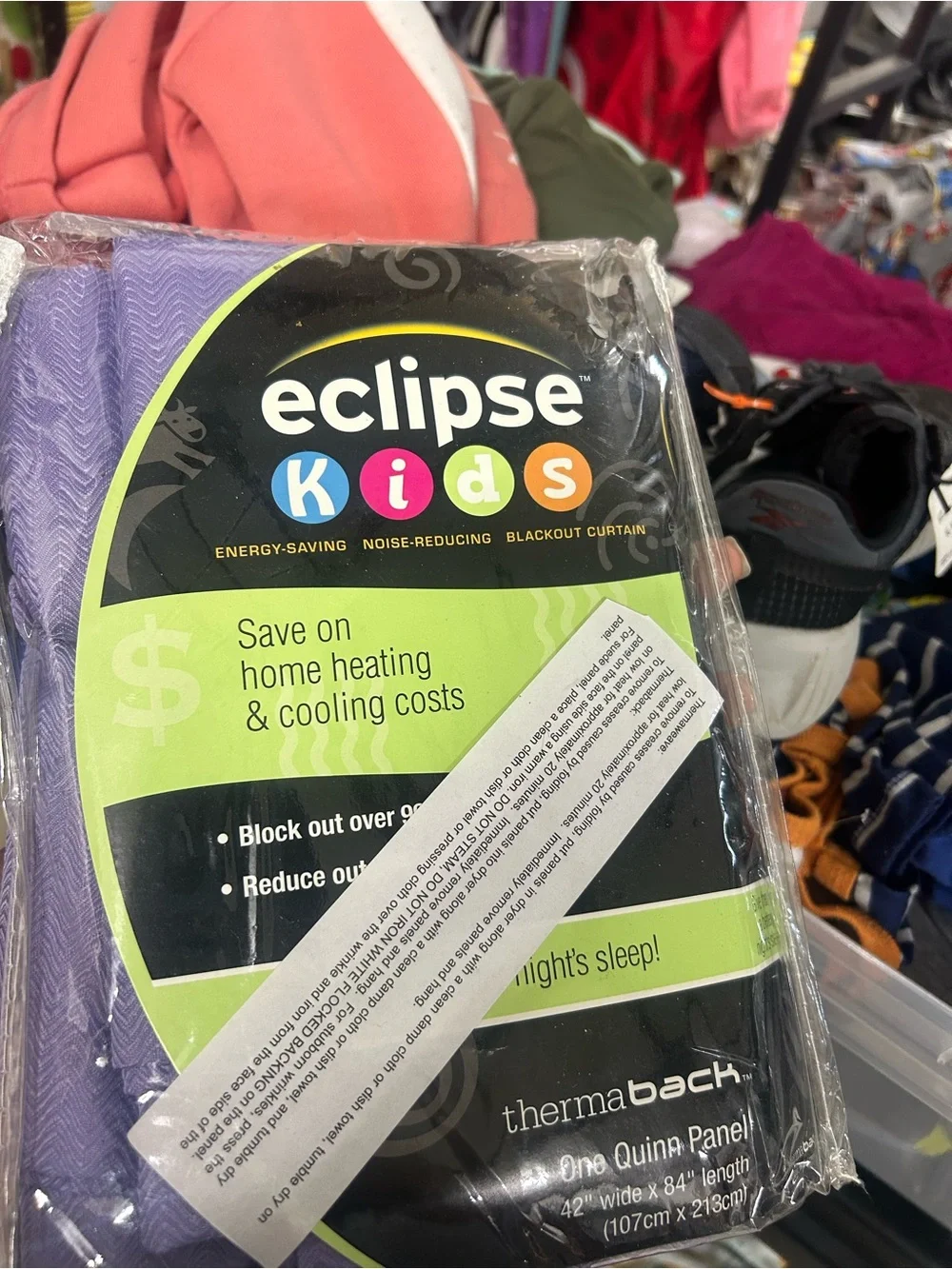 🌵2 for $15🌵 Eclipse Kids Lavender Blackout Curtain Panel